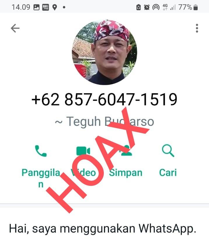 Awas!!! … Marak Penipuan Lewat WhatsApp, Oknum Mengaku Pejabat