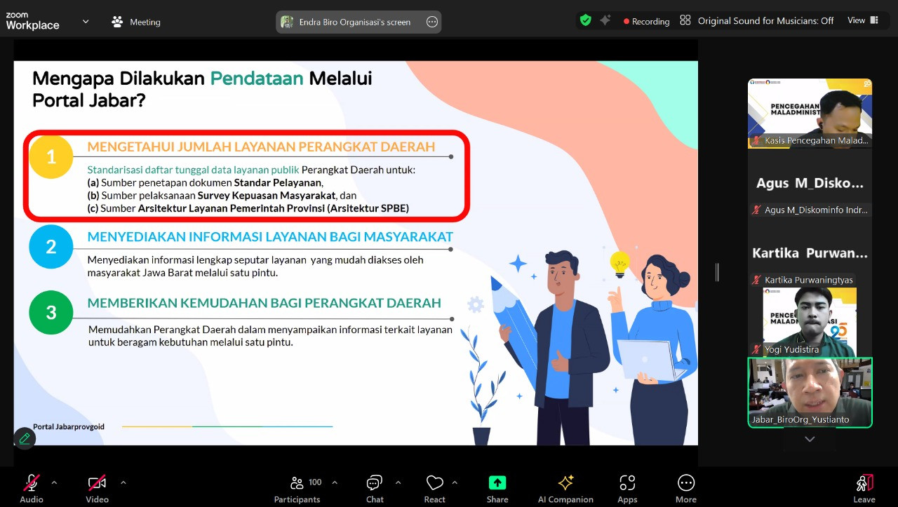 Pemkab Indramayu Ikut Serta Dalam Memperkuat Akselerasi dan Pendampingan Layanan Publik demi Cegah Maladministrasi