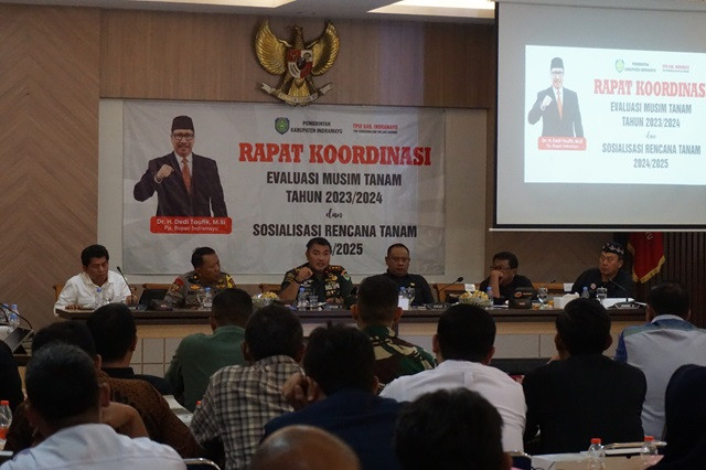 Sukseskan Rencana Tanam 2024/2025, Pemkab Indramayu Gelar Rakor Lintas Sektor